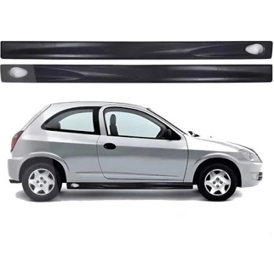 Spoiler Lateral Celta 00/02 2 Portas Preto Celta