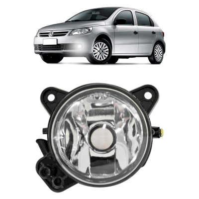 Farol Auxiliar Lente De Vidro | Vw Gol, Voyage G5, Saveiro G5, G6, Golf, Polo Hatch/ Sedan, Fox/ Spacefox 2008/2016 - Lado Esquerdo