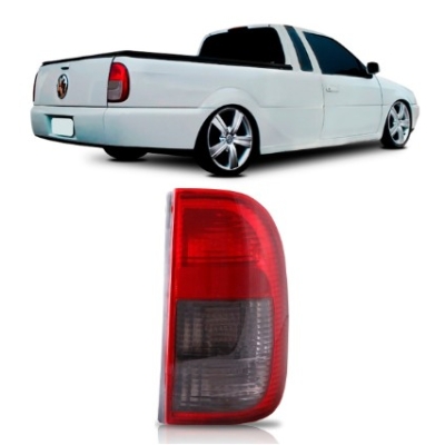 Lanterna Traseira Vw Saveiro Giii 2003 A 2005 Acrílica Fume Lado Direito
