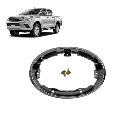 Moldura (Aro) Do Emblema - Toyota Hilux 2016/2019 - Grade Do Radiador