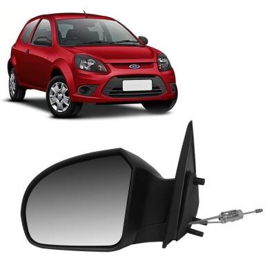 Retrovisor Externo - Ford KA 2008/2014 - Com Controle / Convexo / Esquerdo (Motorista)