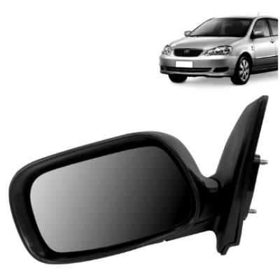 Retrovisor Externo Toyota Corolla 02/07 Controle Eletrico Plano Lado Esquerdo