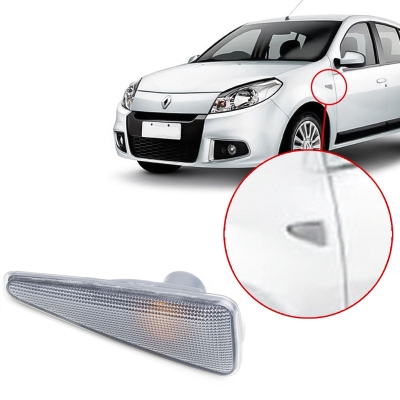 Lanterna Lateral - Renault Sandero 2008/2015 - Acrilica Cristal Lado Esquerdo