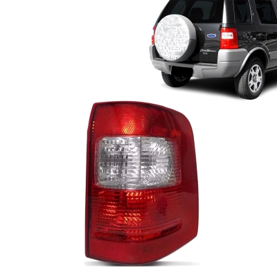 Lanterna Traseira - Ford Ecosport 2004/2008 - Acrilica Bicolor Lado Direito