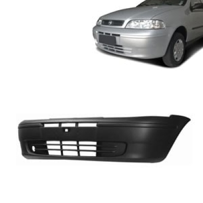 Parachoque Envolvente Dianteiro Fiat Palio Restyling / Preto Texturizado Sem Furo Para Milha - 2001/2003