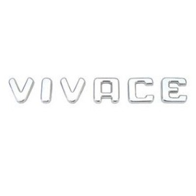 Emblema Vivace Fiat Uno Vivace 2011 A 2016 Cromado Letreiro