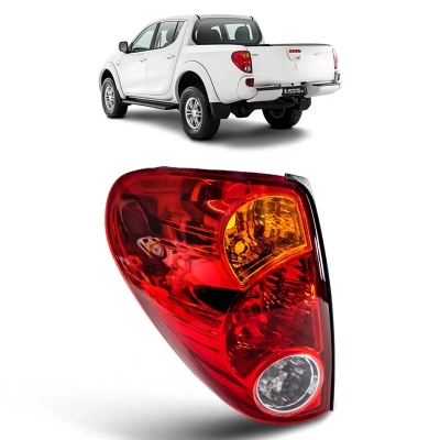 Lanterna Traseira - Mitsubishi L200 Triton 2006/2016 - Acrilica / Tricolor / Lado Esquerdo