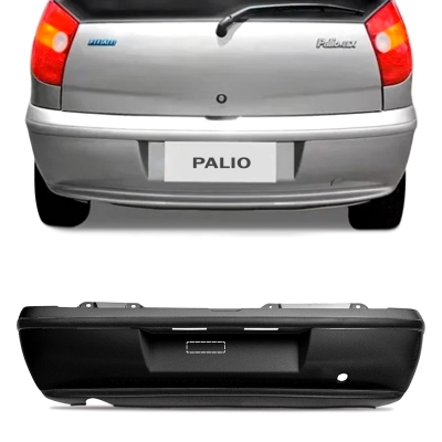 Parachoque - Fiat Palio 1996/2002 - Traseiro / Preto / Texturizado