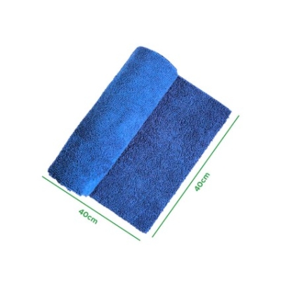 Pano Microfibra 40x40 230 Gsm Azul Costura Azul
