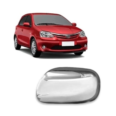 Capa Para Retrovisor - Toyota Corolla 2008/2014 / Etios 2012/2013 - Cromado / Sem Pisca / Lado Direito