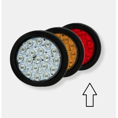 Lanterna Traseira - Uso Universal - LED / Vermelha / Bivolt / Para Caminhão