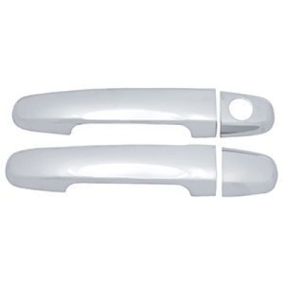 Aplique Cromado Da Maçaneta Extrena Toyota Corolla, Filder, Hilux 4 Portas - 2002/2012 Com Aro (Jogo Com 4 Portas)