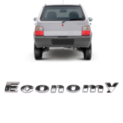 Emblema 'Tipo 1.6 i.e.' - Fiat Tipo 1994/1997 - Cinza / Fundo Preto