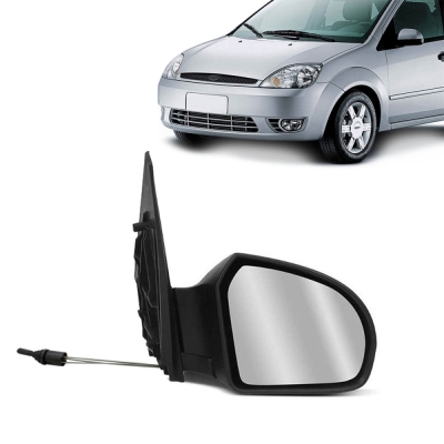 Retrovisor Externo - Ford Fiesta 2002/2014 - Quatro Portas / Com Controle / Convexo / Direito (Carona)