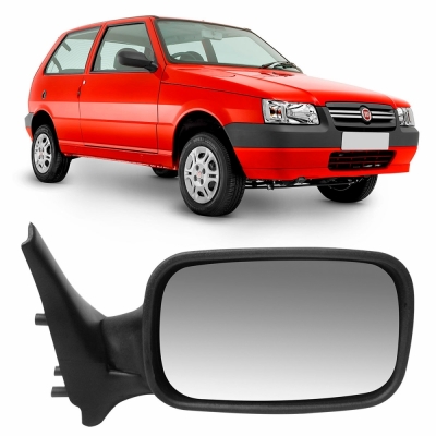 Retrovisor Externo - Fiat Uno Fire 2001/2005 - Duas Portas / Sem Controle / Direito (Carona)