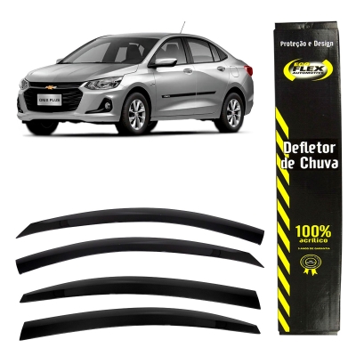 Calha De Chuva Para Chevrolet Onix Plus Sedan 2020 - 4 Portas