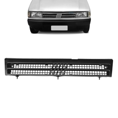 Grade Frontal Do Radiador - Fiat Uno 1991/2003 - Preta / Modelo Original / Completa