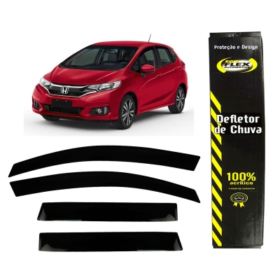 Calha De Chuva Para Honda Fit 2004/2008 - 4 Portas