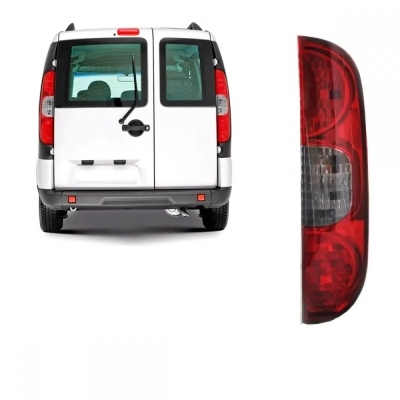 Lanterna Traseira Fiat Doblo 2010/2018 | Fiorino Após 2014 | Plástico Fumê | Lado Direito.