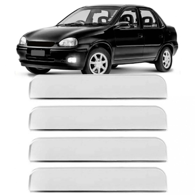 Capa Maçaneta Externa - Chevrolet Corsa Classic 2003/2016 - Cromado / 4 Portas