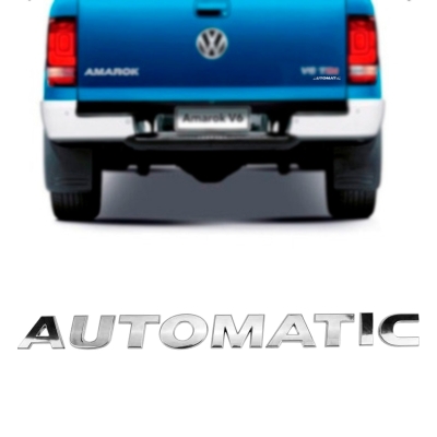 Emblema 'AUTOMATIC' - Volkswagen Amarok 2012/2022 - Cromado