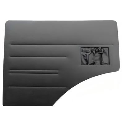 Revestimento Lateral Da Porta Mercedes Benz 1111/1113 - (Vinil Preto, Com Bolsa) - Após 1981.