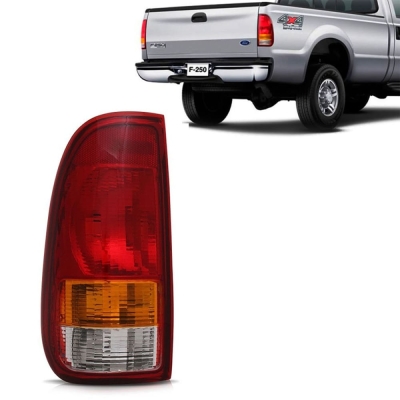 Lanterna Traseira - Ford F250 1999/2011 - Acrilica Tricolor Lado Esquerdo