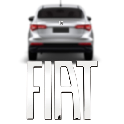 Emblema 'FIAT' - Fiat Cronos 2018/2019 - Cromado / Porta Malas