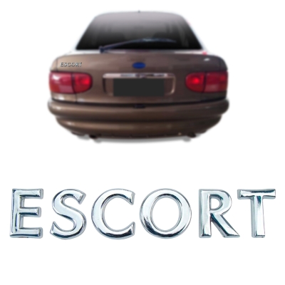 Emblema 'ESCORT' - Ford Escort 1997/2003 - Cromado