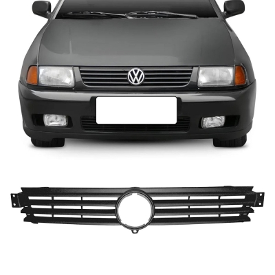 Grade Frontal Do Radiador Para O Modelo Original Do Vw Polo Classic De 1997 Até 2002 - Na Cor Preta.