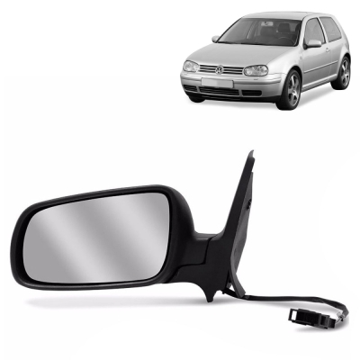 Retrovisor Externo - Volkswagen Golf / Bora 1998/2007 - Sem Seta (Pisca) / Com Controle Elétrico / Direito (Carona)