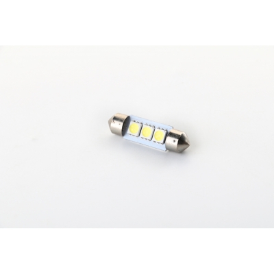 Lâmpada Led Torpedo Branco (Modelo Sj-5050-3smd – 39mm S/Blister | 5318) 3 Leds.