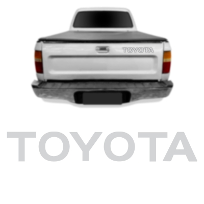 Emblema 'TOYOTA' - Toyota Hilux 2002/2005 - Prata