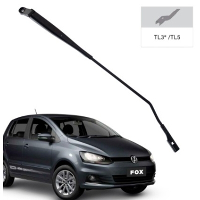Braço Da Palheta Dianteira Vw Fox 2013 A 2021 Fixação Tl3 Lado Direito