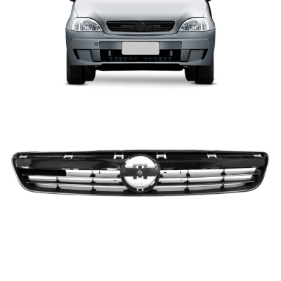 Grade Frontal Do Radiador - Chevrolet Corsa (Sedan e Hatch) / Montana 2008/2012 - Preta / Modelo Original