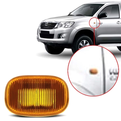 Lanterna Lateral - Toyota Hilux 2011/2015 e RAV 2004/2008 - Acrilica Ambar Lado Direito/Esquerdo