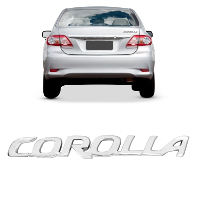 Emblema 'COROLLA' - Toyota Corolla 2009/2014 - Cromado