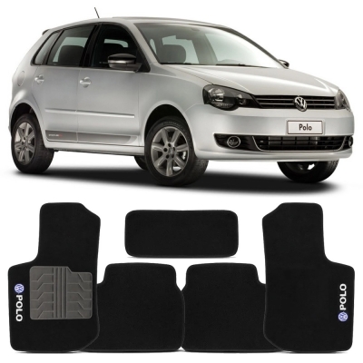 Tapete Personalizado Volkswagen Polo 2007/2014 - Preto