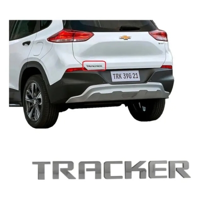 Emblema 'TRACKER' - Chevrolet Tracker 2021/2023 - Grande / Cromado