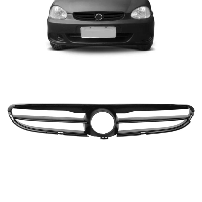 Grade Frontal Do Radiador - Chevrolet Corsa Classic 2003/2008 - Preta / Modelo Original