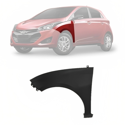 Paralama - Hyundai HB20 / HB20s 2012/2019 - Lado Esquerdo (Motorista) / Sem Furo