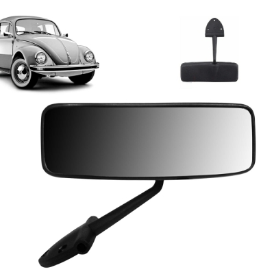 Retrovisor Interno - Volkswagen Fusca 1967/1975 - Preto / 3 Furos