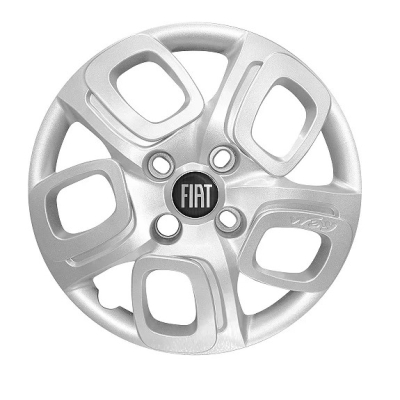 Calota Aro 14 Fiat Uno Attractive 2015/2016 Prata