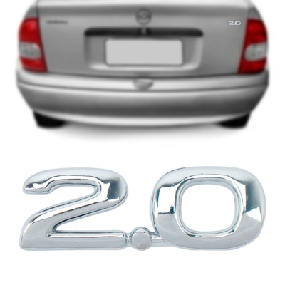 Emblema '2.0' - Chevrolet Kadett / Vectra 1996/2001 - Cromado