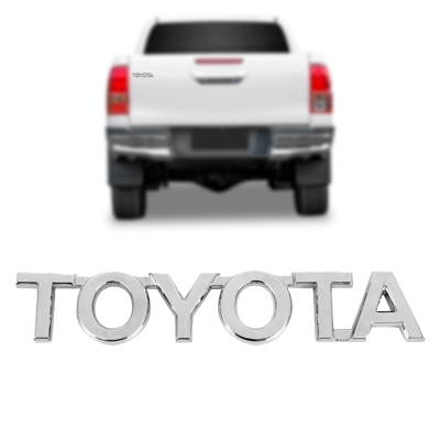 Emblema 'TOYOTA' - Toyota Hilux 2005/2015 - Cromado