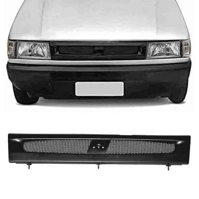 Grade Frontal Do Radiador - Fiat Uno Smart 2001/2003 - Preta / Modelo Original / Sem Emblema