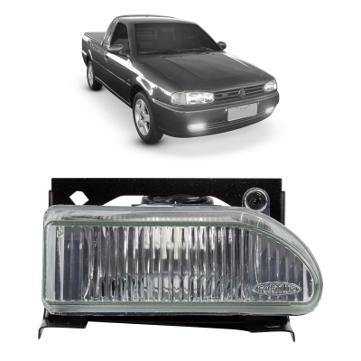 Farol Auxiliar - Volkswagen Gol / Parati / Saveiro 1995/1999 (G2) - Farol De Neblina / Lente De Vidro Raiada / Lado Direito