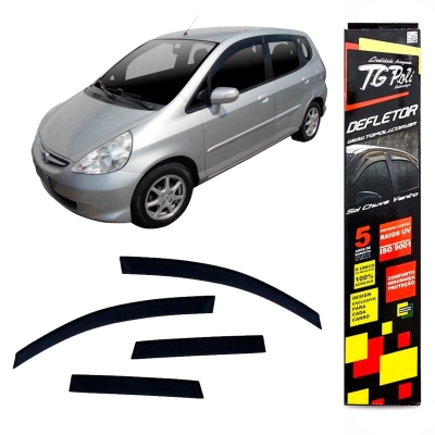 Calha De Chuva Para O Honda Fit 2004/2008 - 4 Portas