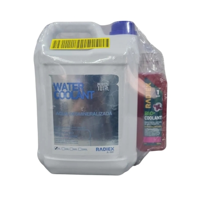 Aditivo Para Radiador Superconcentrado De 500ml Com 5 Litros De Água Desmineralizada - KIT