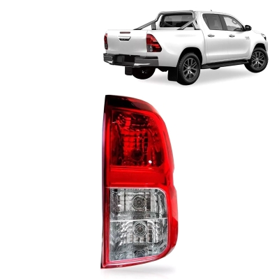 Lanterna Traseira Acrílica Bicolor Re Cristal | Toyota Hilux 2016/2020 - Lado Direito